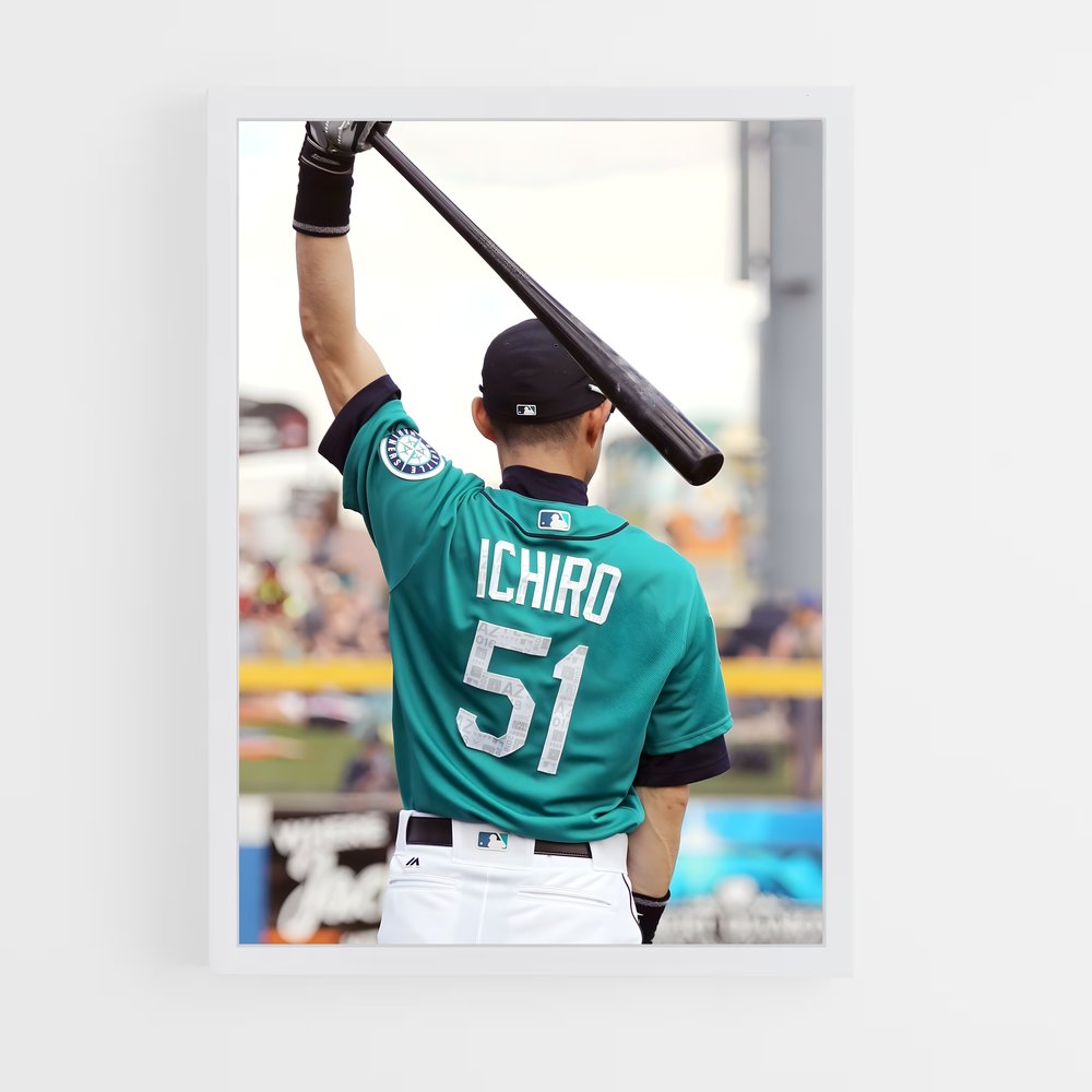 Poster Hitter Legend – affiche Baseball (vue 3)